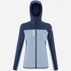 Kurtka damska softshell MILLET W Fusion Xcs Hoodie niebieski. Niebieskie kurtki przejściowe sportowe Millet, m, bez wzorów, z softshellu, bez kaptura, wspinaczkowe. Za 679.00 zł.