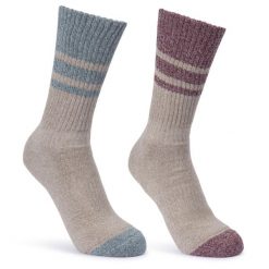 Trespass Hadley - Skarpetki damskie Spruce Green / Dark Cherry. Brązowe skarpetki Trespass, bez wzorów, z bawełny. Za 203.99 zł.