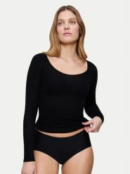 Triumph Koszulka piżamowa Bauty Layers 10225060 Czarny Slim Fit. Czarne koszule nocne Triumph, xl, bez wzorów, z lyocellu, bez kołnierzyka, bez ramiączek. Za 78.00 zł.