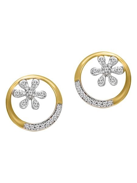 Diamant Vendôme Złote kolczyki-wkrętki z diamentami rozmiar: onesize. Żółte kolczyki Diamant Vendôme, z diamentem, złote. Za 1,130.99 zł.