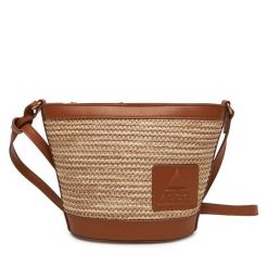 Torebka Aldo. Brązowe listonoszki Aldo, bez wzorów, bez dodatków. Za 179.99 zł.