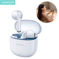 Słuchawki TWS Joyroom bezprzewodowe. Białe słuchawki do biegania Joyroom. Za 74.99 zł.