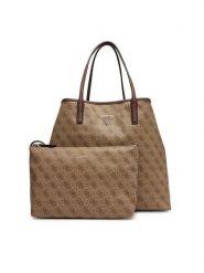 Guess Torebka Victtoria HWESG9 51429 Brązowy. Brązowe torebki klasyczne Guess, z aplikacjami, ze skóry, bez dodatków. Za 579.99 zł.