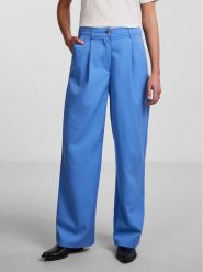 Pieces Spodnie materiałowe Thelma 17137934 Niebieski Relaxed Fit. Niebieskie spodnie materiałowe Pieces, bez wzorów, z materiału. Za 99.99 zł.