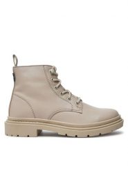 Levi's® Botki 234715-1964-23 Beżowy. Brązowe botki bez wzorów, ze skóry, bez obcasa, na płaskiej podeszwie, bez zapięcia. Za 219.99 zł.