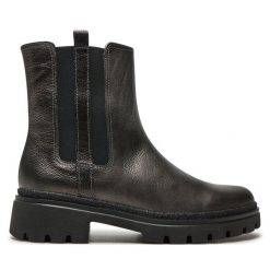 Botki Gabor. Szare botki Gabor, bez wzorów, bez obcasa, na płaskiej podeszwie, bez zapięcia. Za 619.99 zł.