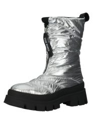 Steve Madden Botki zimowe w kolorze srebrnym rozmiar: 39. Szare botki Steve Madden, bez wzorów, bez obcasa, bez zapięcia. Za 260.99 zł.