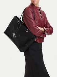 Eva Minge Torebka EO-LDA9293 Czarny. Czarne shopper bag Eva Minge, bez wzorów, ze skóry, bez dodatków. Za 299.99 zł.