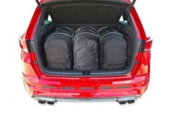 Torby Do Bagażnika Cupra Ateca 2018-2024 3Szt Kjust. Czarne torby podróżne KJUST, bez wzorów, z kauczuku. Za 1,113.00 zł.