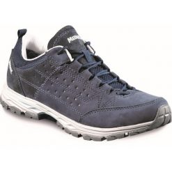 Buty damskie Meindl Durban Lady. Niebieskie buty trekkingowe MEINDL, bez zapięcia. W wyprzedaży za 424.50 zł.