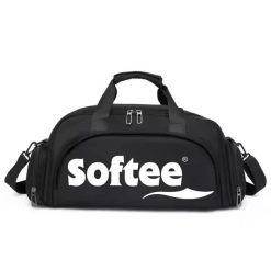 Torba sportowa Softee. Czarne torby sportowe Softee, bez wzorów, z materiału, do ręki. Za 180.99 zł.