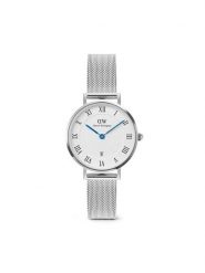 Daniel Wellington Zegarek Petite Roman Numerals DW00100858 Srebrny. Szare, analogowe zegarki Daniel Wellington, srebrne. Za 749.99 zł.