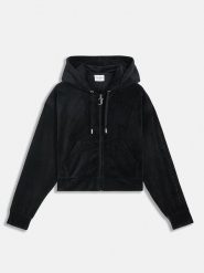 Juicy Couture Bluza w kolorze czarnym rozmiar: L. Czarne bluzy Juicy Couture, l, bez wzorów, bez ramiączek, bez kaptura. Za 217.99 zł.