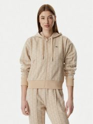 Lacoste Bluza SF7606 Beżowy jasny Regular Fit. Brązowe bluzy bez kaptura Lacoste, bez wzorów, z syntetyku, bez kaptura. Za 780.99 zł.