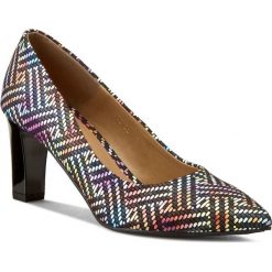 Półbuty SAGAN - 2570 Multicolor Skóra Naturalna. Brązowe czółenka marki Sagan, ze skóry ekologicznej. W wyprzedaży za 209.00 zł.