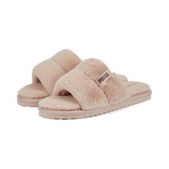 Klapki Puma Fluff Solo, Różowy, Kobiety. Czerwone klapki Puma, bez wzorów, z poliesteru, bez obcasa, bez zapięcia. Za 290.00 zł.