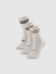 4F Skarpetki długie (3-pack) damskie - białe 35-38. Białe skarpetki 4f, bez wzorów. Za 69.99 zł.