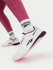 Reebok Buty na siłownię EO-NANO X5 EDGE 100272189 Biały. Białe buty treningowe Reebok, bez wzorów, z materiału, bez zapięcia, na fitness i siłownię. Za 599.99 zł.