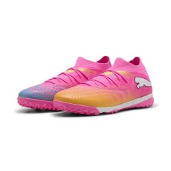 Buty piłkarskie PUMA Future 9 Match TT. Brązowe buty treningowe Puma, bez wzorów, z gumy, bez zapięcia, na fitness i siłownię. Za 299.99 zł.