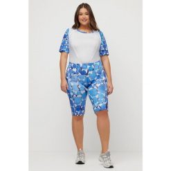 Damskie Kolarzówki wkładka kamuflaż kieszeń odblaski. Białe szorty Ulla Popken, bez wzorów, z elastanu. W wyprzedaży za 223.99 zł.