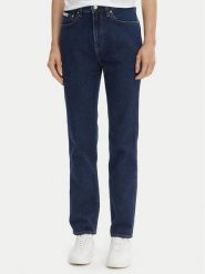 Calvin Klein Jeans Jeansy Archive LV047F749G Granatowy Slim Fit. Niebieskie jeansy Calvin Klein Jeans, bez wzorów, z bawełny. Za 529.99 zł.