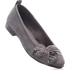 Wygodne baleriny Jana bonprix antracytowy. Szare baleriny bonprix. Za 69.99 zł.