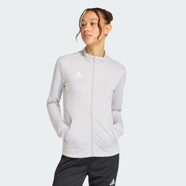 Bluza Entrada26 Track Jacket. Białe bluzy adidas, s, z aplikacjami, z dresówki, z kapturem, do piłki nożnej, climacool (adidas). Za 121.99 zł.
