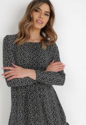 Czarna Sukienka Evithophis. Czarne sukienki Born2be, l, bez wzorów, eleganckie, bez kołnierzyka, bez ramiączek, mini, rozkloszowane. W wyprzedaży za 101.99 zł.