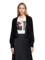 BETTY & CO Kardigan w kolorze czarnym rozmiar: 40. Czarne swetry Betty & Co, bez wzorów, bez ramiączek. Za 134.95 zł.