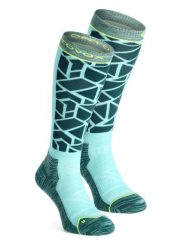 Skarpety skiturowe damskie Ortovox Ski Tour Comp Long Socks. Zielone skarpetki ORTOVOX, bez wzorów, z elastanu. Za 197.99 zł.