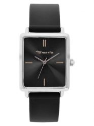 Tamaris Zegarek kwarcowy w kolorze srebrno-czarnym rozmiar: onesize. Czarne, analogowe zegarki Tamaris, ze stali. Za 104.99 zł.