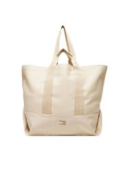 Tommy Jeans Torebka Tjw Tote Edition Canvas AW0AW17542 Beżowy. Brązowe shopper bag Tommy Jeans, bez wzorów, z jeansu, bez dodatków. Za 429.99 zł.