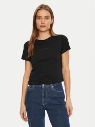 Calvin Klein Jeans T-Shirt Institutional Graphic J20J224990 Czarny Slim Fit. Czarne t-shirty Calvin Klein Jeans, xl, bez wzorów, z bawełny, bez kołnierzyka, bez ramiączek. Za 119.99 zł.