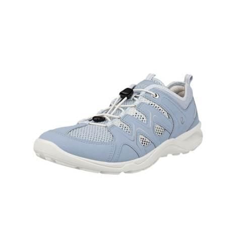 Buty do chodzenia damskie Ecco Terracruise. Niebieskie buty treningowe ECCO, bez wzorów, z materiału, bez zapięcia, trekkingowe. Za 549.80 zł.