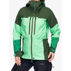 Kurtka GORE TEX damska Haglofs Spitz GTX PRO Jacket. Zielone kurtki Haglöfs, bez wzorów, z gore-texu, bez kaptura, wspinaczkowe, gore-tex. Za 1,814.99 zł.