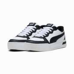 Buty sportowe damskie Puma SKYE WHISPER 37476425. Białe buty treningowe Puma, bez wzorów, z gumy, bez zapięcia. Za 184.26 zł.