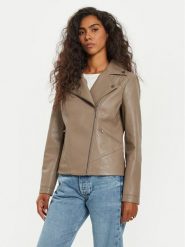 Tatuum Kurtka z imitacji skóry Ramonesi T2417.012B Brązowy Regular Fit. Brązowe kurtki Tatuum, bez wzorów, ze skóry, bez kaptura. Za 499.99 zł.