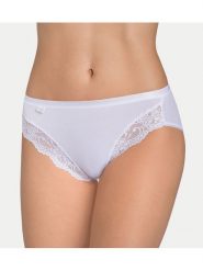 Sloggi Figi klasyczne Romance 10031895 Biały. Białe figi Sloggi, bez wzorów, z bawełny. Za 39.99 zł.