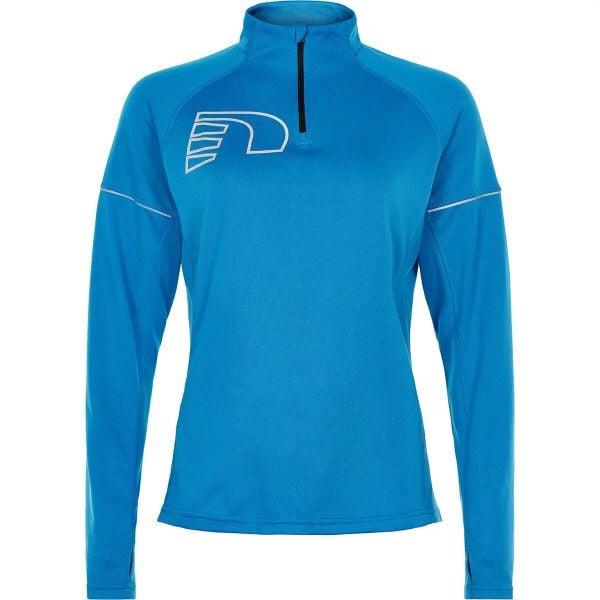 Bluza damska Newline core zip neck. Niebieskie bluzy Newline, s, bez wzorów, bez kaptura. Za 303.00 zł.