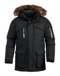 Clique Malamute Parka ekspedycyjna unisex, ciepła. Czarne płaszcze CLIQUE, xs, bez wzorów, z gumy. Za 1,248.10 zł.