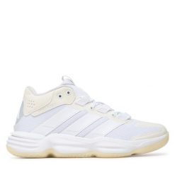 Buty halowe adidas. Białe buty sportowe lifestyle adidas, bez wzorów, sportowe, bez zapięcia. Za 479.99 zł.