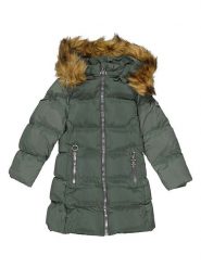 HULABALU Parka zimowa w kolorze ciemnozielonym rozmiar: 110/116. Zielone płaszcze HULABALU, na zimę, bez wzorów, bez kaptura. Za 162.87 zł.