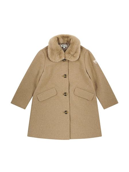 Steiff Płaszcz przejściowy w kolorze beżowym rozmiar: 110. Brązowe płaszcze Steiff, bez wzorów, bez kaptura. Za 210.32 zł.