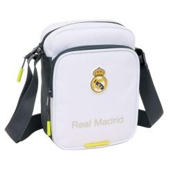 Real Madryt saszetka na ramię mini shoulder bag biała. Białe nerki i saszetki Real Madrid, bez wzorów, sportowe, bez dodatków. Za 99.00 zł.