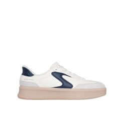 Buty sportowe sneakersy damskie Skechers Lifted Luxe Slip-Ins. Niebieskie buty treningowe Skechers, bez wzorów, bez zapięcia. Za 319.00 zł.