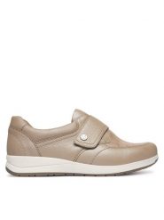 Caprice Półbuty 9-24710-46 Beżowy. Brązowe półbuty wsuwane Caprice, bez wzorów, ze skóry, bez obcasa, na płaskiej podeszwie. Za 290.99 zł.