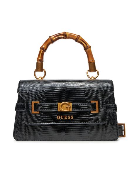 Guess Torebka HWKB95 06200 Czarny. Czarne torebki klasyczne Guess, z aplikacjami, ze skóry, bez dodatków. Za 389.99 zł.