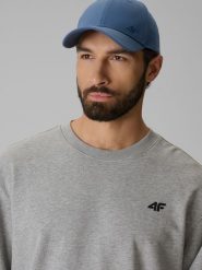 4F Czapka z daszkiem snapback uniseks - niebieska S/M (58cm). Niebieskie czapki z daszkiem 4f, bez wzorów, z bawełny, klasyczne. Za 59.99 zł.