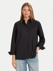 Calvin Klein Jeans Koszula LV044D167G Czarny Relaxed Fit. Czarne koszule Calvin Klein Jeans, xl, bez wzorów, z bawełny, bez kołnierzyka, bez ramiączek. Za 439.99 zł.