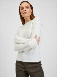 Orsay Sweter w kolorze białym rozmiar: L. Białe swetry Orsay, l, bez wzorów, bez ramiączek. Za 78.99 zł.